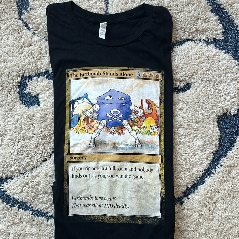 Men’s Graphic T “The Fartbomb Stands Alone” Magic the gathering Pokémon 2XL